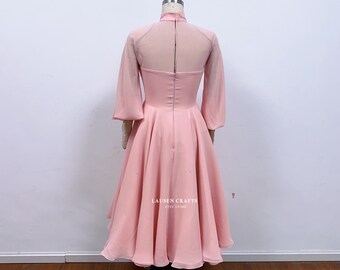 white christmas pink dress Judy Pink Dress White Christmas 1950s Costume