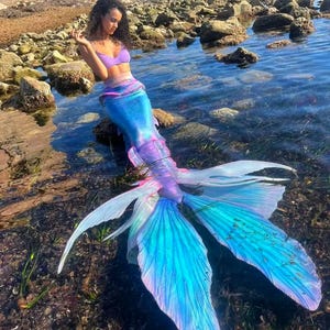 Full silicon Mermaid tail, The little mermaid tail, Mermaid tail, Ariel mermaid, mermaid costume, swimmable mermaid tail, Fantasy creature,