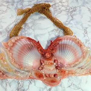 silicone mermaid top, mermaid top, mermaid bra, shell top, fantasy bra, shell bra, mermaid party costume, mermaid shells, mermaid shell top,