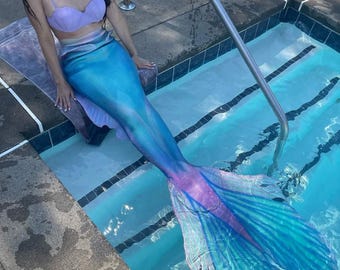 Full silicon Mermaid tail, The little mermaid tail, Mermaid tail, Ariel mermaid, mermaid costume, swimmable mermaid tail, Fantasy creature,