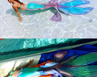 Full silicon Mermaid tail, The little mermaid tail, Mermaid tail, Ariel mermaid, mermaid costume, swimmable mermaid tail, Fantasy creature,