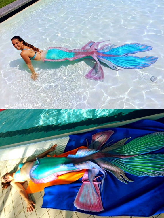Full Silicon Mermaid Tail, the Little Mermaid Tail, Mermaid Tail, Ariel  Mermaid, Mermaid Costume, Swimmable Mermaid Tail, Fantasy Creature, 