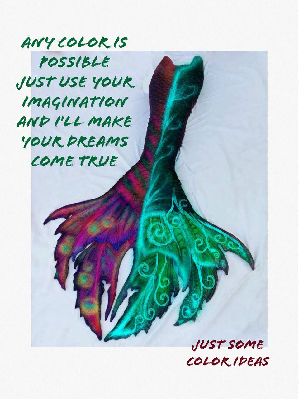 Full Silicon Mermaid Tail Fantasy Mermaid Tail Mermaid Tail Etsy