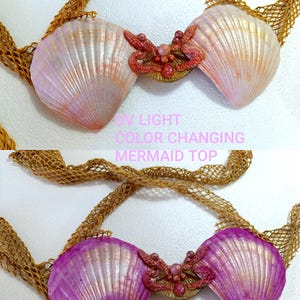 silicone mermaid top, mermaid top, mermaid bra, shell top, fantasy bra, shell bra, mermaid party costume, mermaid shells, mermaid shell top,