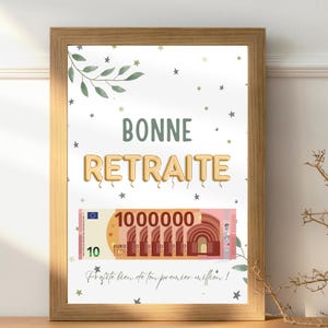 Retirement gift - Money gift for your first million - Last minute retirement gift idea - Printable card