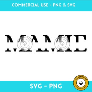 Nonna SVG, Nonna - Nonna split nome cornice svg, Nonna svg, Festa della mamma SVG, cricut silhouette svg