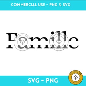 Famille SVG, Famille split name frame svg, cricut silhouette svg par les petits PDF