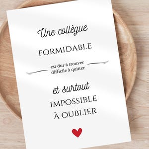 Collègue formidable - cadre photo collègue homme ou femme, cadeau travail, départ retraite, secret santa anniversaire collègue