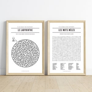 2 Posters for midwife waiting room - Poster at my midwife&#39;s - Minimalist poster for midwife&#39;s medical office - Wall decoration