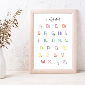 Alphabet-Poster – Lernplakate zum Ausdrucken für ein Kinderzimmer oder eine Schulklasse von Les Petits PDF