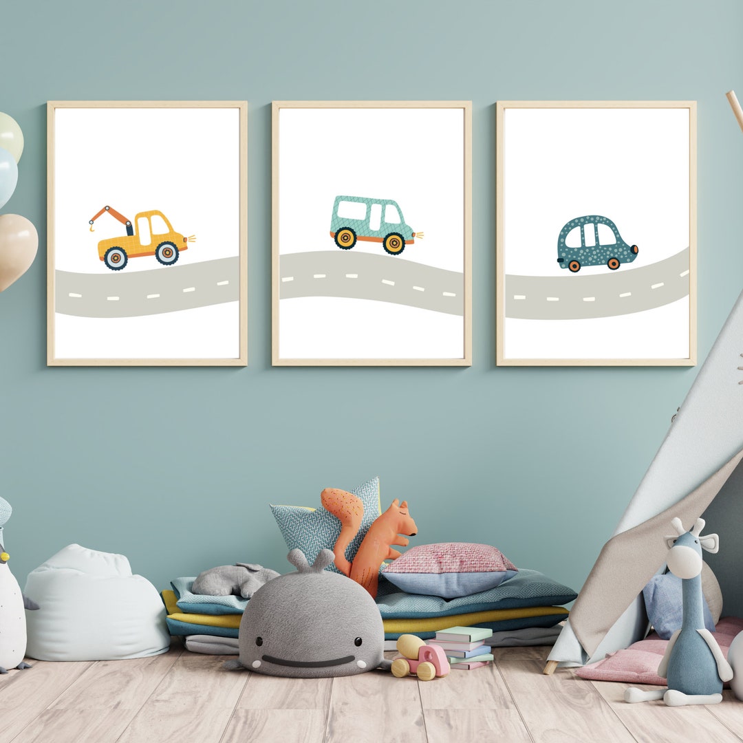 Toile de fond Nouveau-né Garage Vintage Panneaux Route Enfants MRR9-127