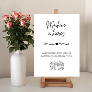 Beer bar - Poster for DIY party decoration - Poster to print by Les Petits PDF
