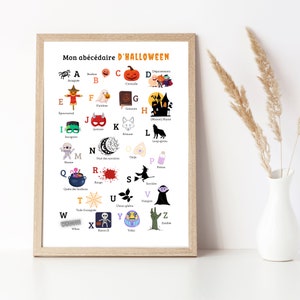 Halloween-ABC-Poster für Kinder – Klassenzimmer- und Spielzimmerdekoration – Halloween-ABC von Les Petits PDF