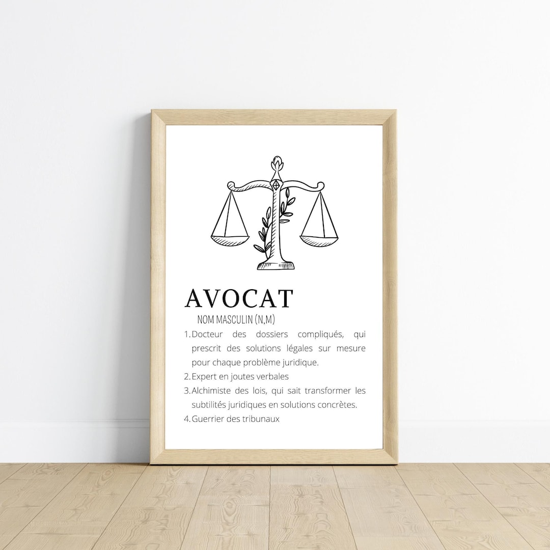 Lawyer Definition Poster Minimalist Poster for Lawyer Lawyer Gift by