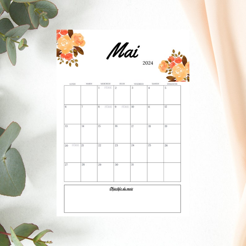 20242025 Calendar 2024 Planner to Print Printable Perpetual Calendar