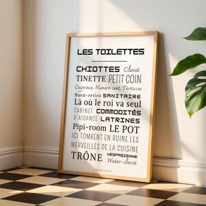 Minimalist poster for toilets and bathrooms - Toilet poster - Wall decoration image 5