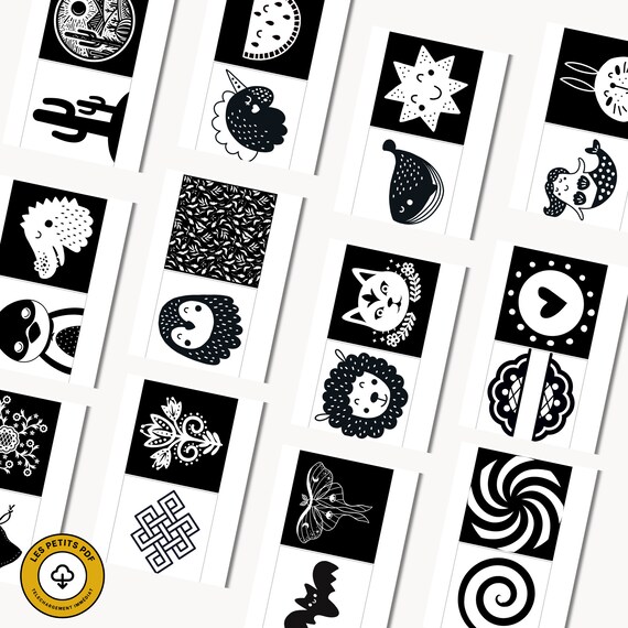 Cartes Flash Développement Sensoriel | Carte Sensorielle Bébé Noir Et Blanc - Matériel De Développement Éducatif Interactif Pour Les Bébés Et Les Moins De 0 à 12 Mois Cartes Flash Développement Sensoriel | Carte Sensorielle Bébé Noir Et Blanc - Matériel De Développement Éducatif Interactif Pour Les Bébés Et Les Moins De 0 à 12 Mois