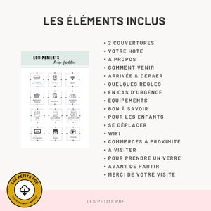 AIRBNB Livret daccueil en français et anglais, 18 pages A4, Template Canva, Airbnb Template, Welcome Book bilingue par Les Petits PDF 画像 3