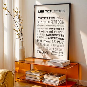 Minimalist poster for toilets and bathrooms - Toilet poster - Wall decoration image 11