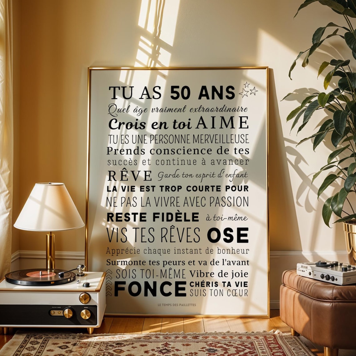 Confetti Or 50e Anniversaire – 700 Pièces Numéro 50 – Décoration Fête Double Face