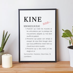 Physio definition poster - Minimalist physiotherapist poster - Waiting room poster by Les Petits PDF