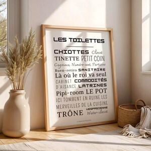 Minimalist poster for toilets and bathrooms - Toilet poster - Wall decoration image 8