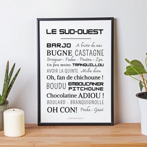 Poster Words from the South West - Poster words and expressions from the South West by Les Petits PDF