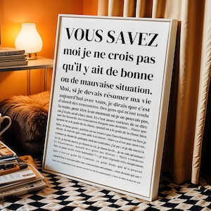 Decorative poster - Asterix, You Know... Movie quote