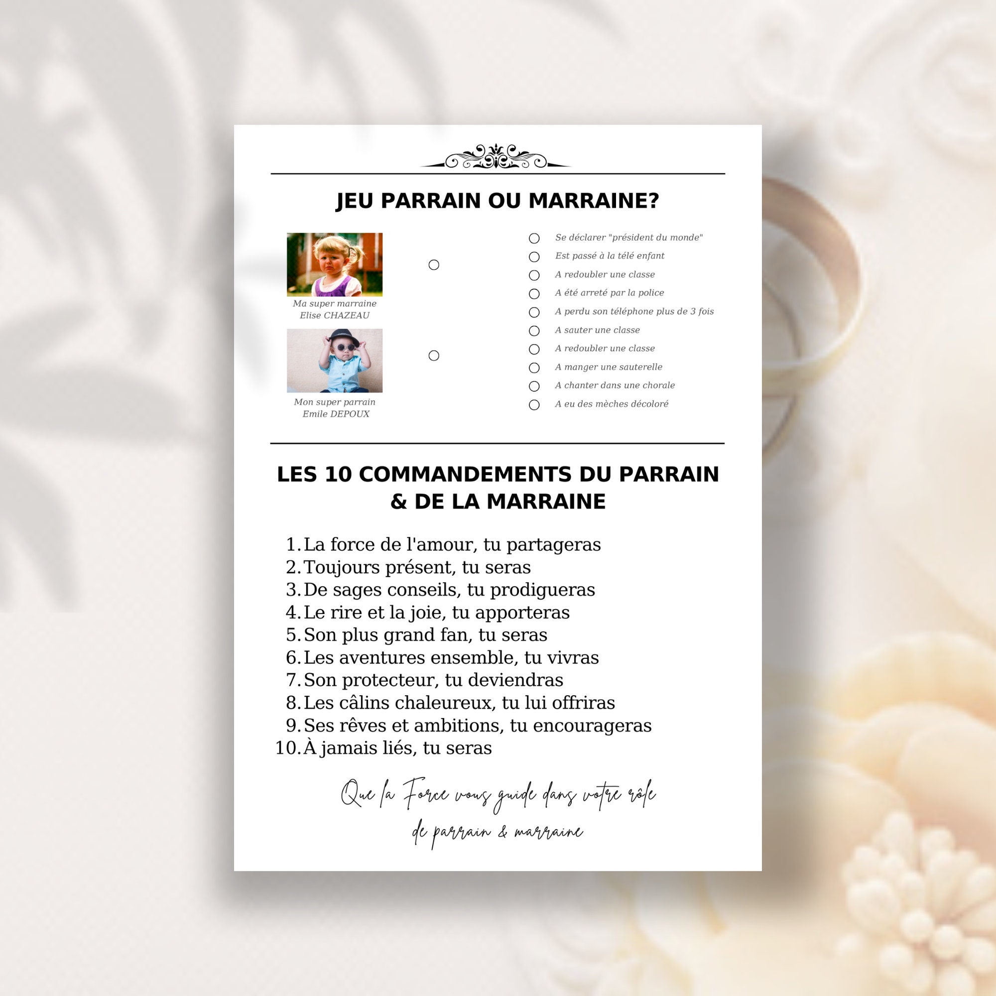 La gazette du baptême - Template & modèle Canva DIY - Journal ...