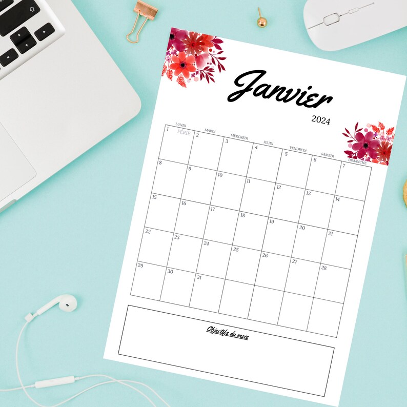 20242025 Calendar 2024 Planner to Print Printable Perpetual Calendar