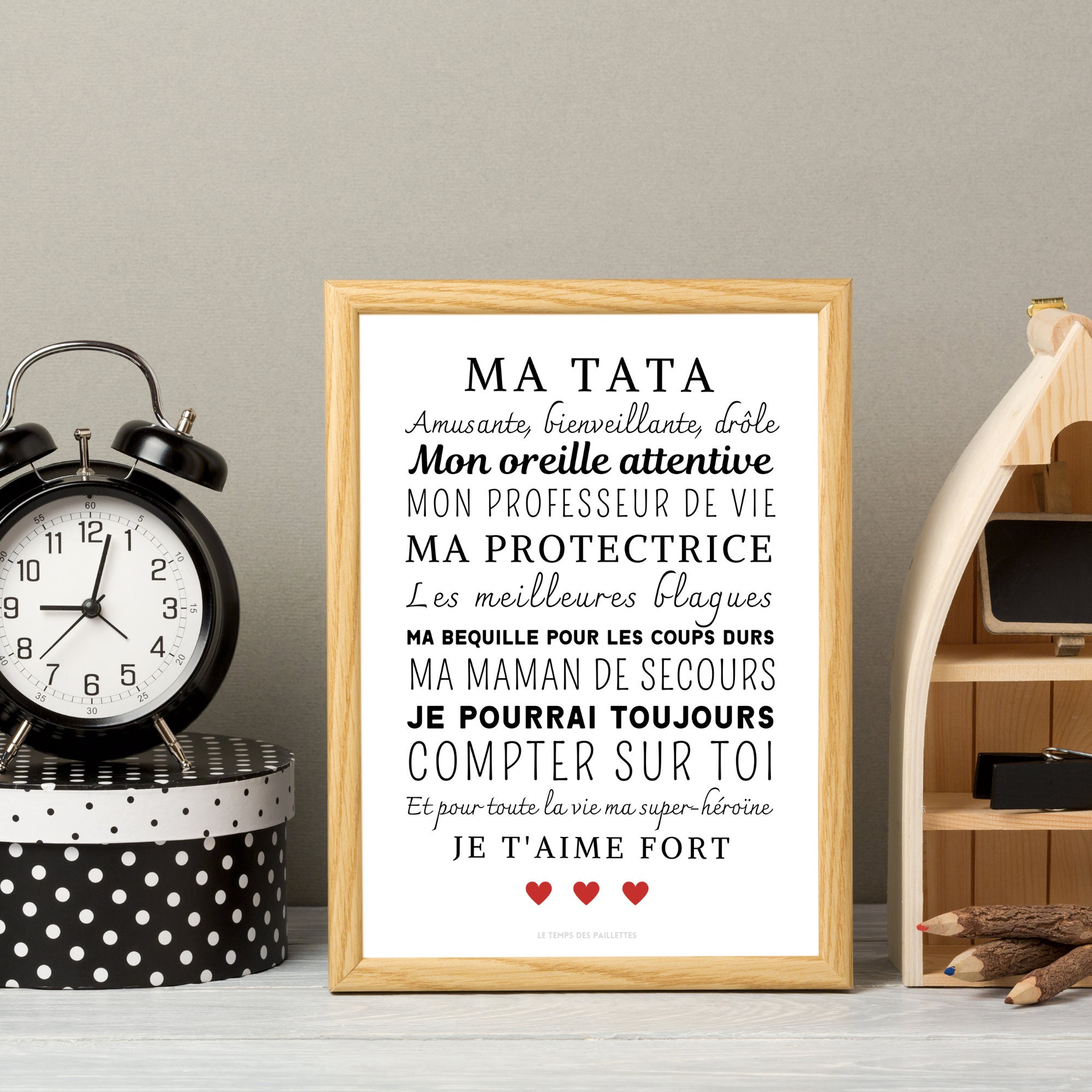 Bracelet Cadeau Pour Tata - Breloque "Tata" - Ajustable 17+3 Cm - Cadeau Fête Des Mères, Noël, Anniversaire