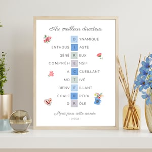 Personalized school director poster - Director definition poster - director quality poster by Les Petits PDF