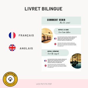 AIRBNB Livret daccueil en français et anglais, 18 pages A4, Template Canva, Airbnb Template, Welcome Book bilingue par Les Petits PDF 画像 7