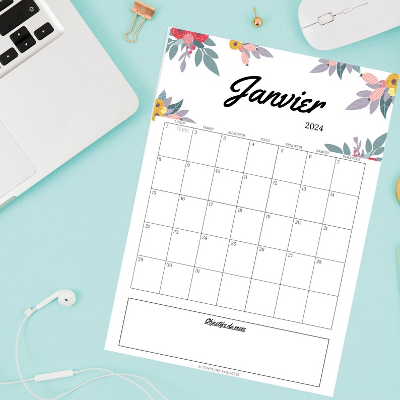 20242025 Calendar 2024 Planner to Print Printable Etsy