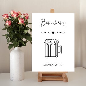 Bier Bar - DIY Party Dekoration Poster - Druckbares Poster