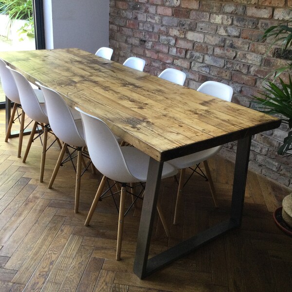 Industrial Dining Table - Etsy UK