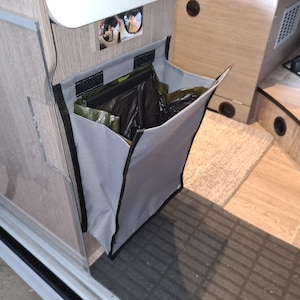 Vuilniszak, vuilnisbak met magnetische houder voor campers, bestelwagens, campers van alle soorten