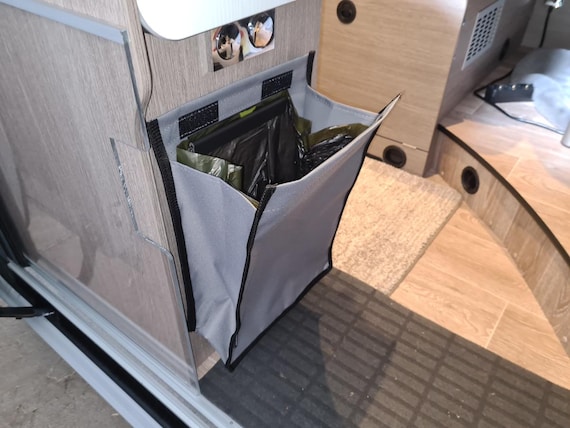 Abfalltasche, Mülleimer oder Wäschebehälter mit Magnethalter für Wohnmobil, Kastenwagen, Camper aller Art