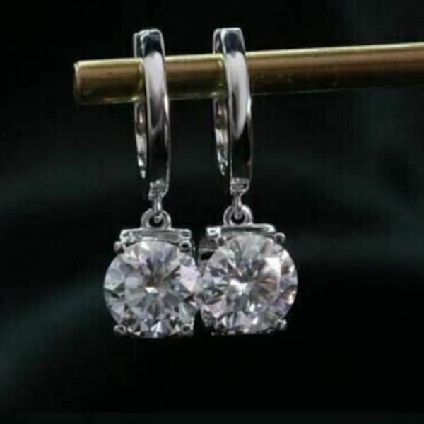 Lab Created Diamond Earrings Etsy