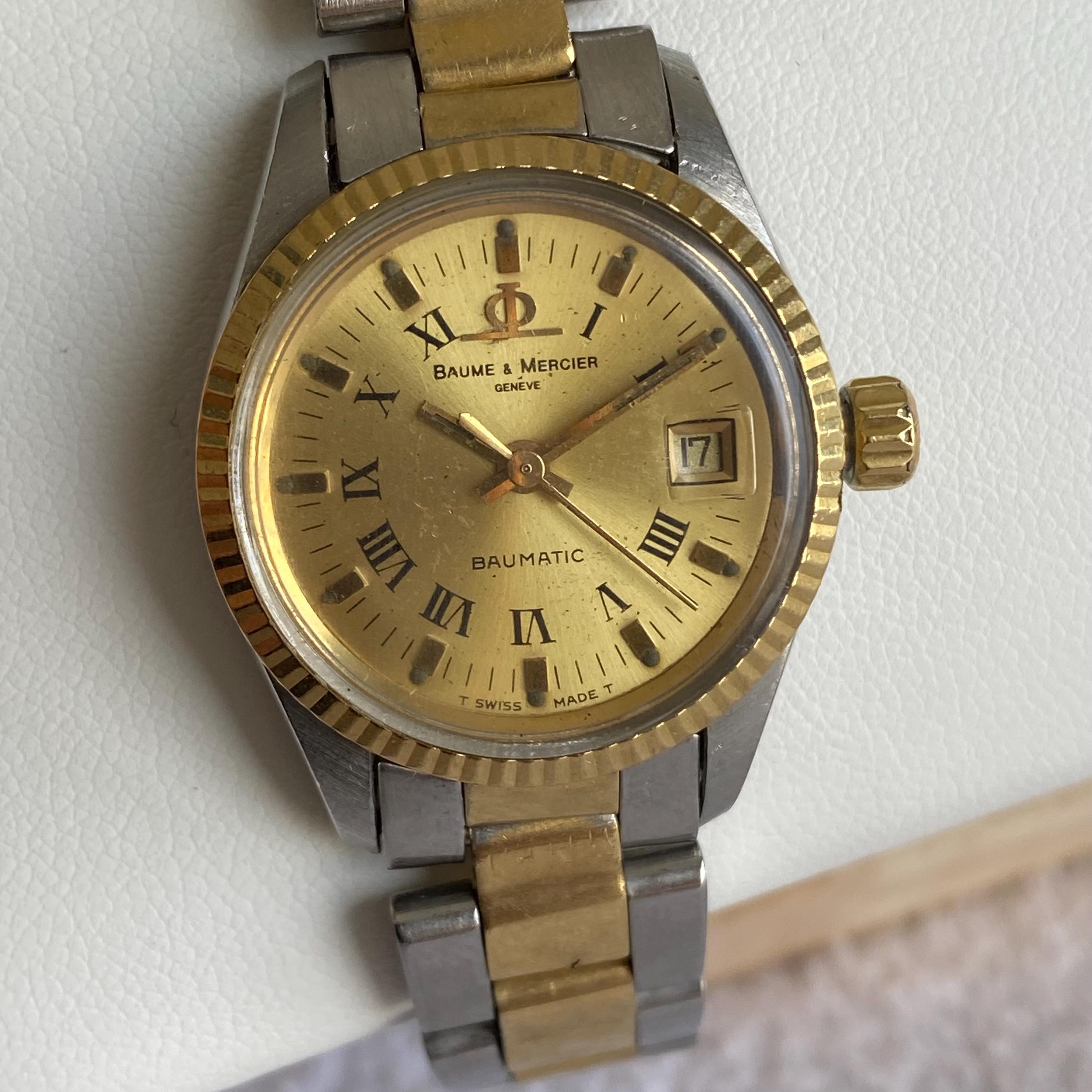 18k gold watch baume mercier - Etsy 日本