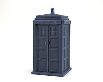 9th/10th Police Box - 28mm/32mm & 35mm/40mm 3D Print Miniature