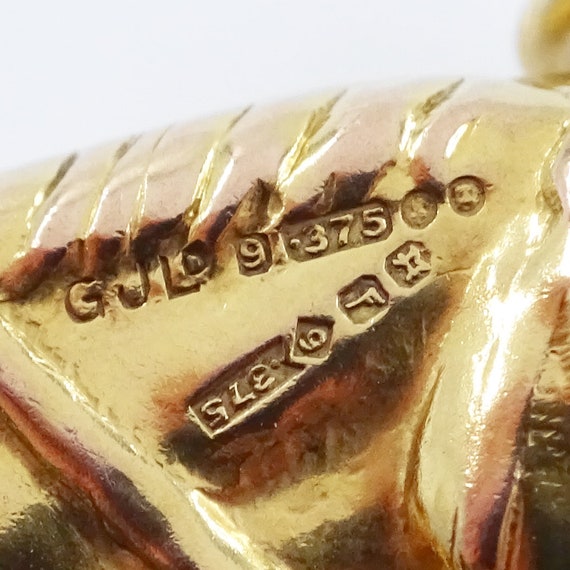 Georg Jensen Vintage 9ct gold horse head charm / … - image 7