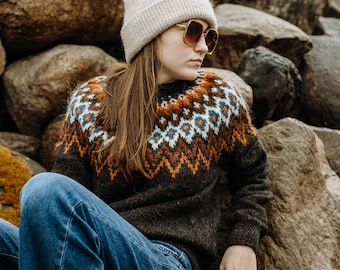 Icelandic Lopapeysa sweater, ready to ship