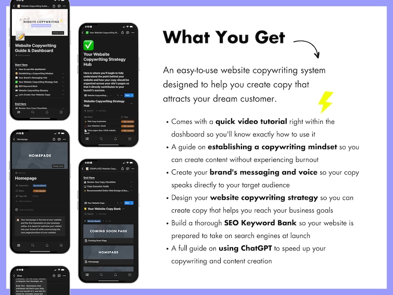 The Ultimate Website Copywriting Guide and Dashboard Copywriting
