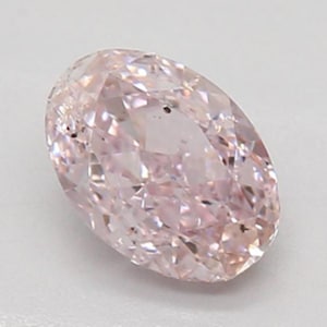 0,51-karatowy modyfikowany naturalny diament o szlifie owalnym, czystości SI2 z certyfikatem GIA, luzem w kolorze jasnoróżowym, idealny na pierścionek zaręczynowy i wisior