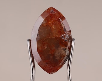 Fancy Brown Orange Marquise Natural Diamond, 3.84 Carat I1-I2 Clarity Natural Loose Diamond, Loose Earth Mined Solitaire Loose Diamond