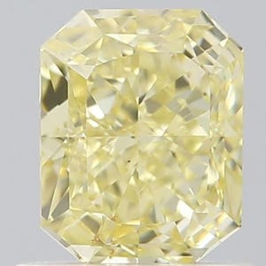 0.81 Carat Fancy Yellow Radiant Cut Natural Diamond, VS2 Clarity Loose natural Diamond For Ring And Pendant, GIA Certified Natural Diamond
