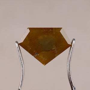 3.13 Ct Fancy Light Greenish Yellow Pentagon Natural Diamond, 12.80x9.00x3.75 mm Natural Loose Diamond, I1-I2 Clarity Earth Mined Diamond