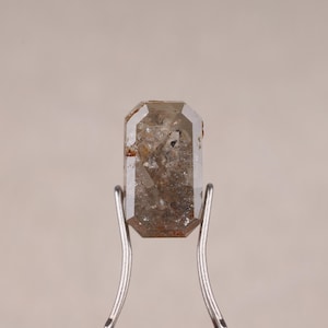 3.87 Carat Radiant Natural Diamond, I1-I2 Clarity Fancy Grey Loose Natural Diamond, Loose Diamond For Wedding Ring, Earth Mined Diamond