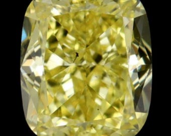 0.41CT SI1 Fancy Intense Yellow Natural Loose Diamond,GIA Certified Natural Loose Modified Cushion Diamond,Natural Loose Diamond for Jewelry